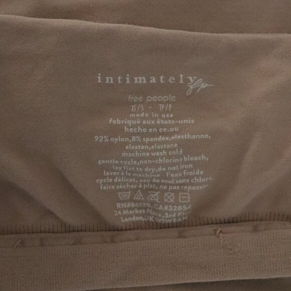 Intimately Free People Women XS/S Tan Strappy V-Neck Seamless Cami Tank Top - Picture 9 of 9